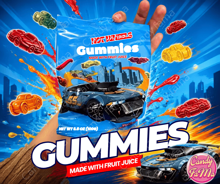 Gomitas hot wheels